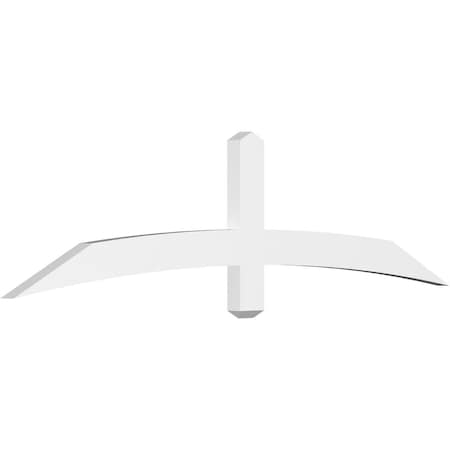 Ekena Millwork Bellingham Architectural Grade PVC Gable Bracket, 72"W x 18"H x 2"D x 4"F, 6/12 Pitch GBP072X18X0204BEL00